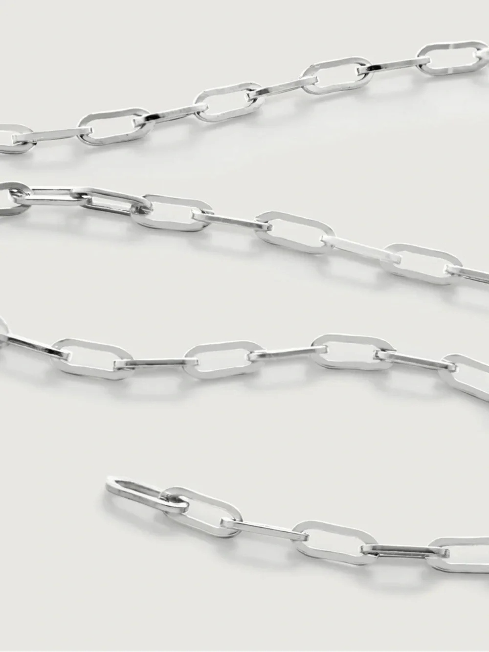 New MONICA VINADER SS 18” Paperclip Chain Necklace